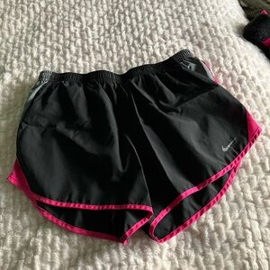 Nike Women's Athletic Shorts in Black and Pink